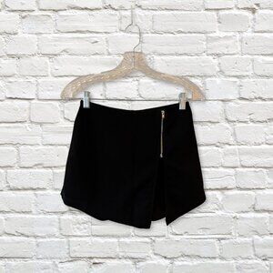 Black Zipper Detail Skort | Women's XS